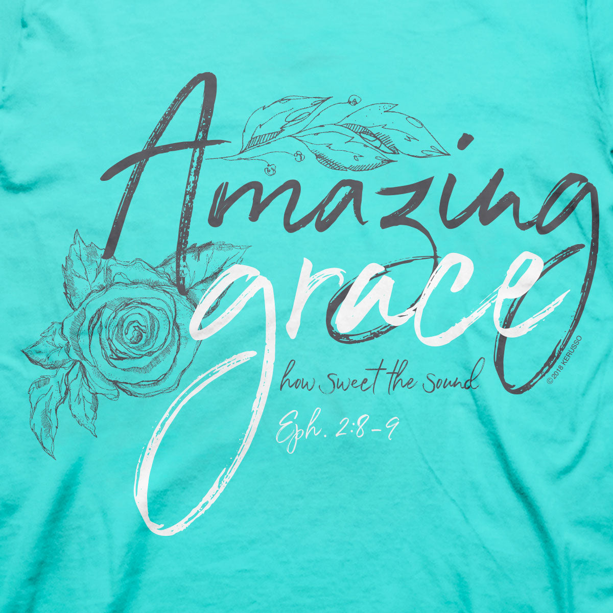 Kerusso Womens T-Shirt Grace Drawings