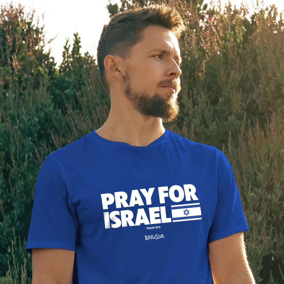 Kerusso Christian T-Shirt Pray For Israel