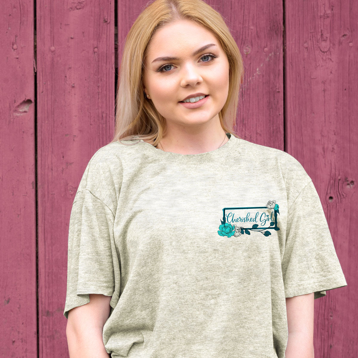 Cherished Girl Womens T-Shirt Country Barn