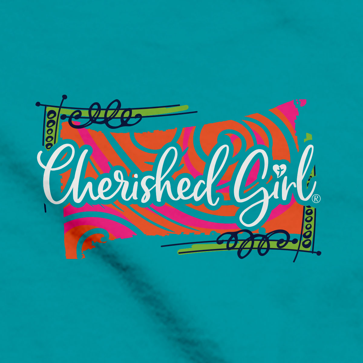 Cherished Girl Womens T-Shirt Cross Love