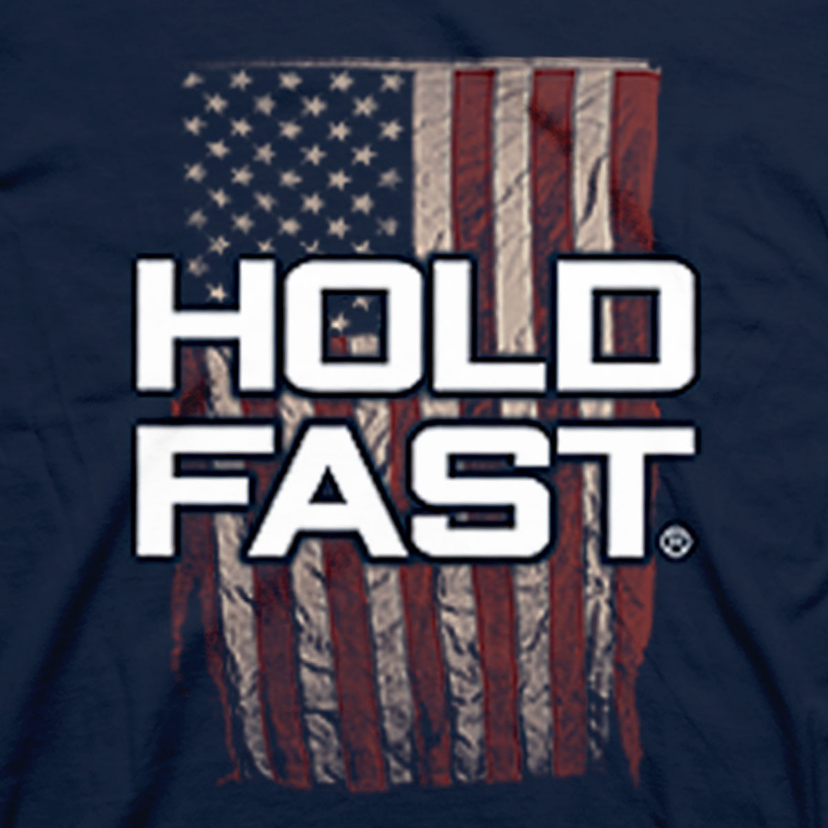 HOLD FAST Mens T-Shirt Antique Flag