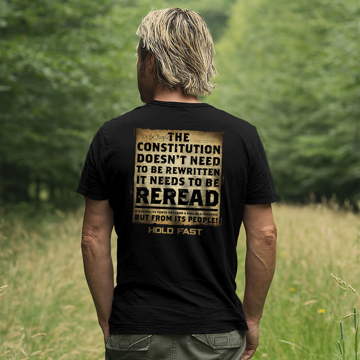 HOLD FAST Mens T-Shirt The Constitution